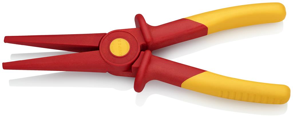 Клещи с дълъг остър връх, изцяло пластмасови, VDE 1000V жълто-червена ръкохватка 220мм, Knipex