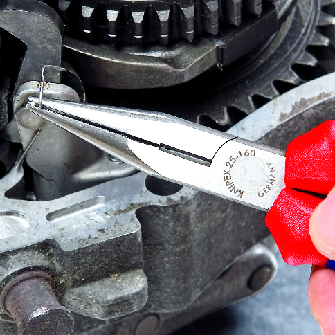 Клещи резачки с остър връх, синьо-червена ръкохватка 160мм, Knipex