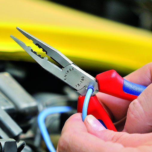 Клещи инсталаторски, синьо-червена ръкохватка 160мм, Knipex