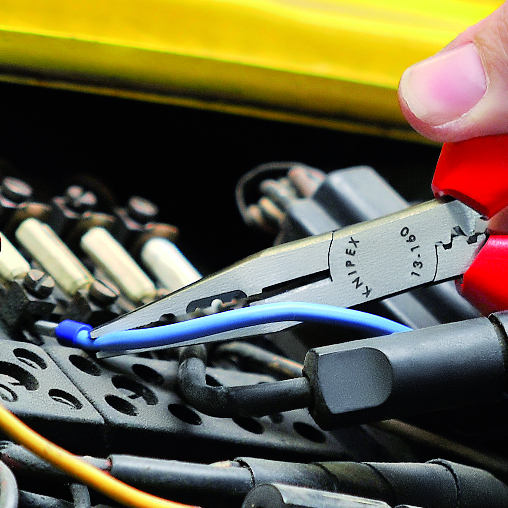 Клещи инсталаторски, синьо-червена ръкохватка 160мм, Knipex