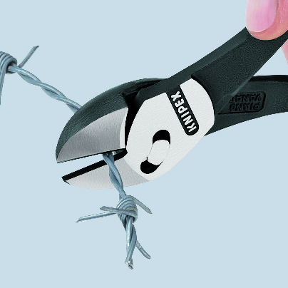 Клещи диагонални резачки усилени TwinForce, червена ръкохватка 180мм, Knipex