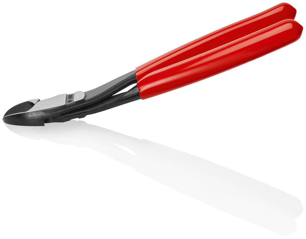 Клещи диагонални резачки под ъгъл 25˚ усилени, червена ръкохватка 200мм, Knipex