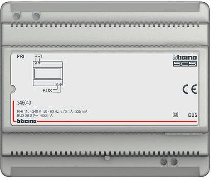 Захранващ блок за аудио система 0.6A DIN монтаж Bticino