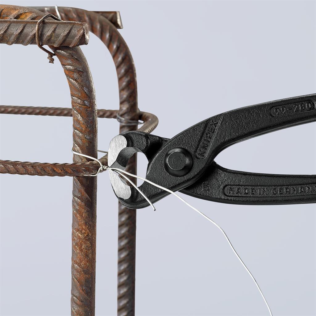 Клещи за рязане на арматурна тел, черно-фосфатирани, ръкохватка 220мм, Knipex