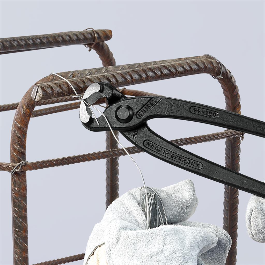 Клещи за рязане на арматурна тел, черно-фосфатирани, ръкохватка 220мм, Knipex