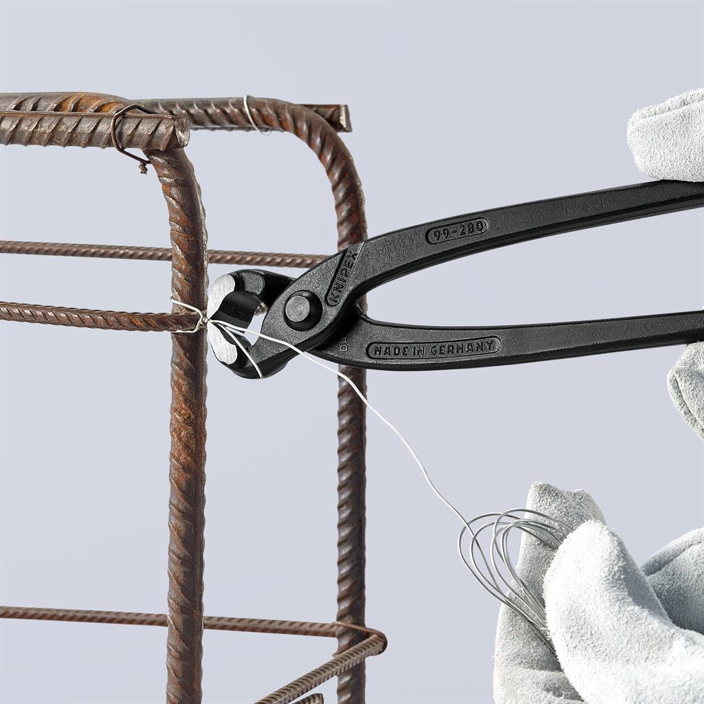 Клещи за рязане на арматурна тел, черно-фосфатирани, ръкохватка 250мм, Knipex