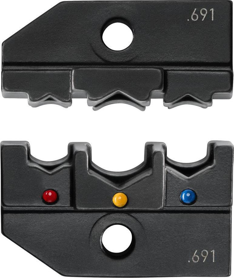 Челюсти CrimpSystem за кримпване на кабелни накрайници 0.5-6мм2 изолирани, Knipex