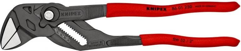 Клещи раздвижени, червена ръкохватка 250мм, Knipex
