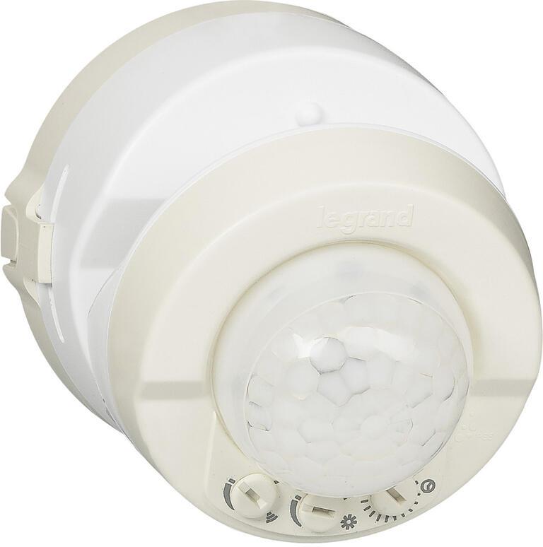 Датчик за движение PIR, за открит монтаж на стена или таван, 360°, обхват 8m @ h=2.5m, IP55, бял, Legrand