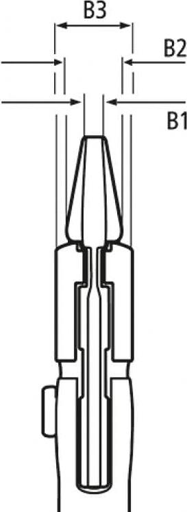 Клещи раздвижени, хромирани, червена ръкохватка 150мм, Knipex