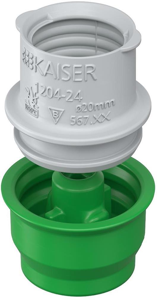 Изход в бетон за гофрирана тръба Ø20мм, Kaiser