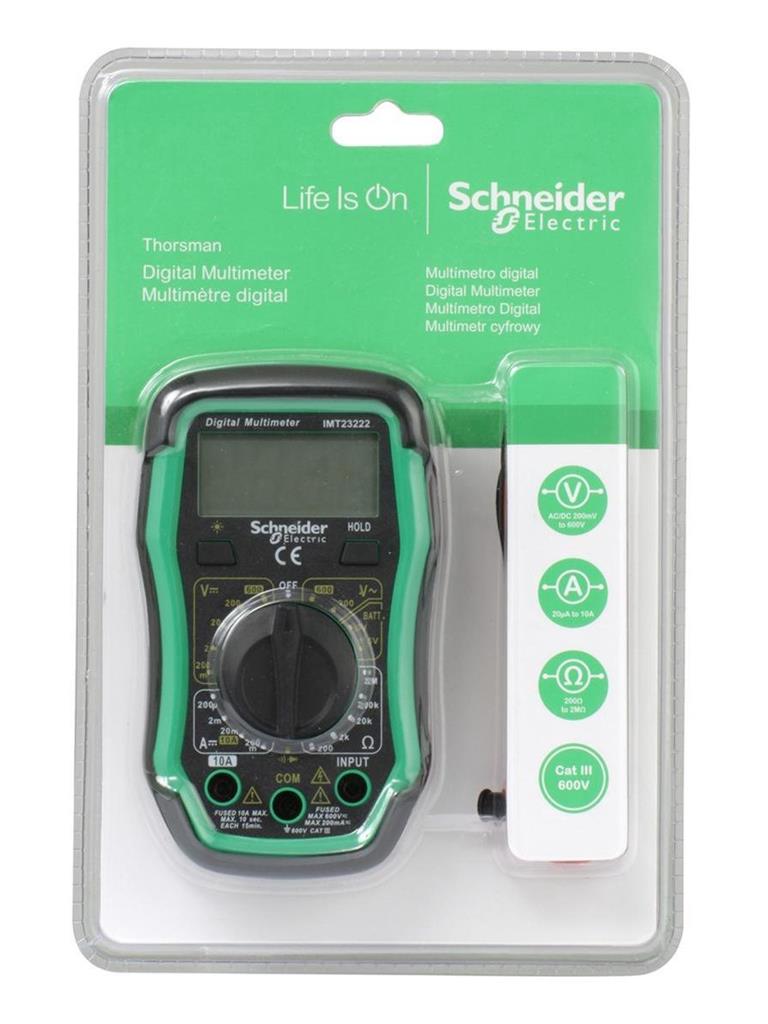 Дигитален мултицет CAT III 0…600Vac/dc, LCD и звук, Thorsman SE