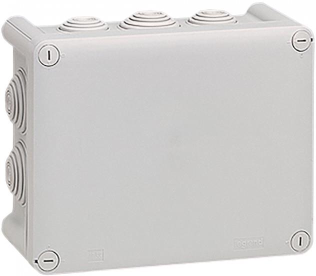Разклонителна кутия открит монтаж 155x110x74мм IP55 цвят Сив Plexo Legrand