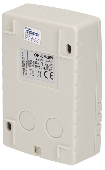 Датчик за осветеност, за открит монтаж на стена, с таймер, 1200W, IP44, ORNO