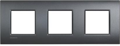 Рамка 2+2+2 мод. метална Anthracite AIR LL Bticino 