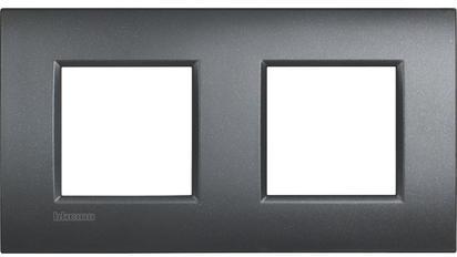Рамка 2+2 мод. метална Anthracite AIR LL Bticino 
