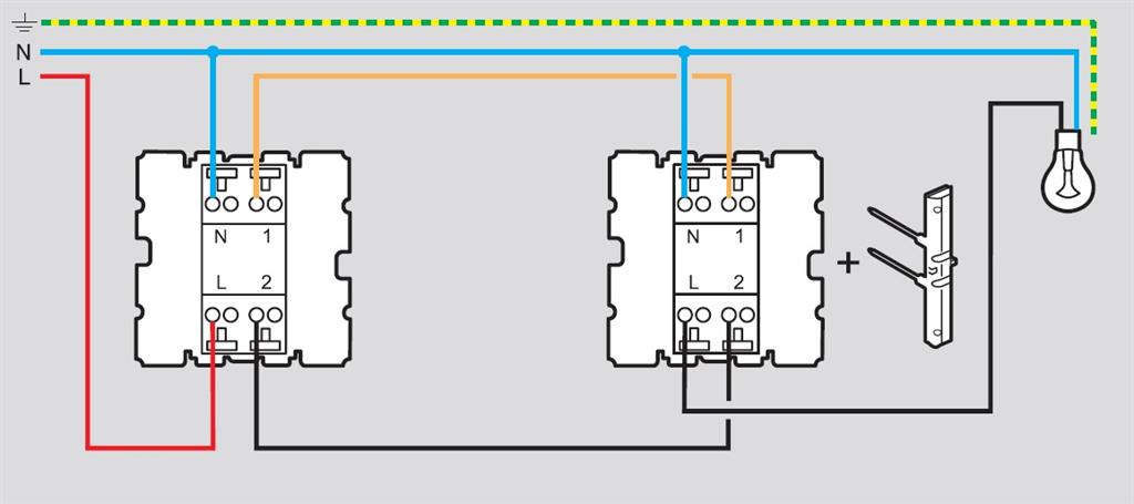 LED лампа за индикатор (оранжева) за девиаторен ключ с неутрала 230V NEW Legrand