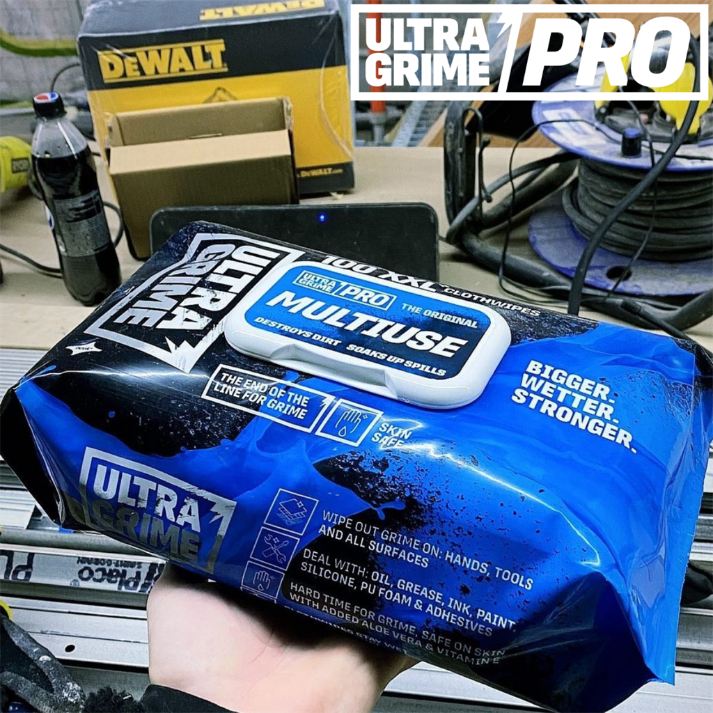 Мокри кърпи UltraGrime PRO Multiuse 100бр. с размер 38х25см в пакет