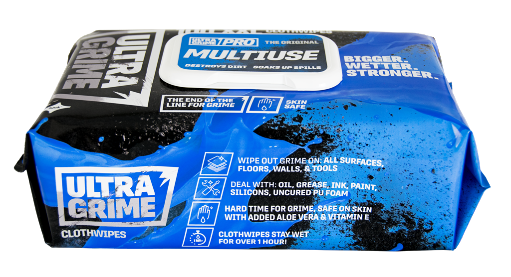 Мокри кърпи UltraGrime PRO Multiuse 100бр. с размер 38х25см в пакет
