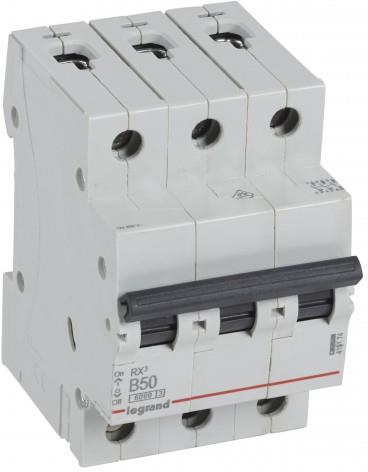 Автоматичен прекъсвач RX3 3P 50A крива В 6kA Legrand