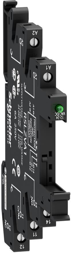 Основа с цокъл за интерфейсно реле RSL 12...24Vac/dc SE