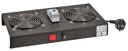 Вентилаторен блок 2х, с термостат, за стоящ шкаф Estap