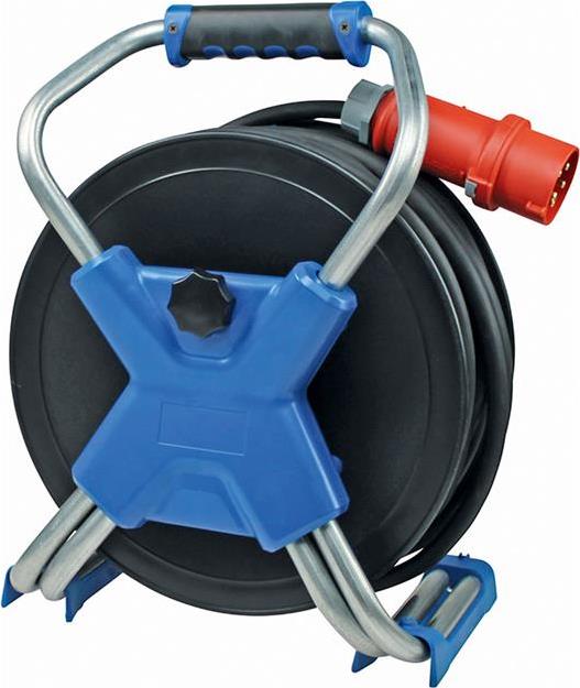 Макара трифазна 30м H07RN-F 5G2,5mm2 IP44 термична защита 2 шуко + 3P+N+T 16A с капак AS Schwabe