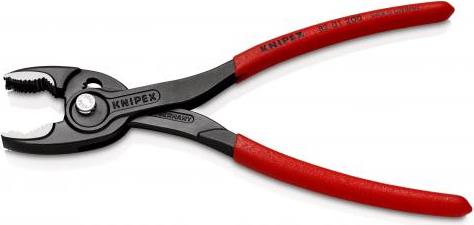 Клещи екстрактори за болтове TwinGrip, червена ръкохватка 200мм, Knipex