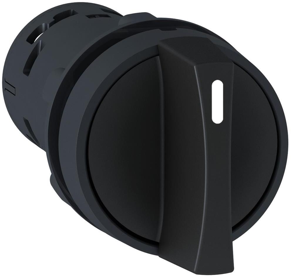 Превключвател монолитен черен 1-2 1NO Ø22mm XB7 SE