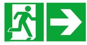Пиктограми за евакуационен осветител Exiway Light Right