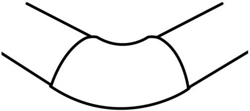 Плосък ъгъл за канал 92х20мм сив DLP Legrand