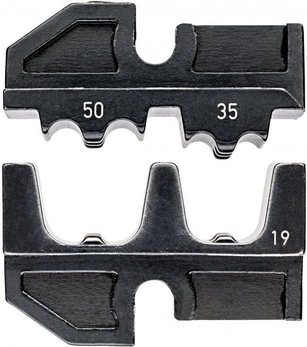 Челюсти CrimpSystem за кримпване на кабелни накрайници 35-50мм2, Knipex