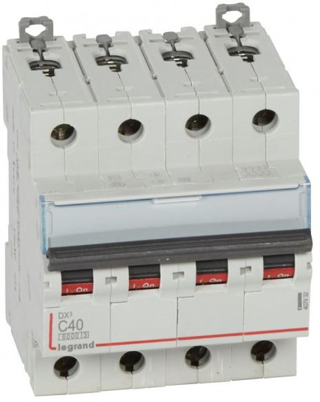 Автоматичен прекъсвач DX3 4P 40A крива С 6kA Legrand