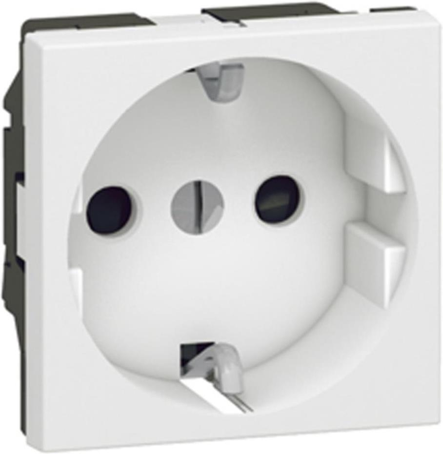 Контакт ШУКО 16A 2 мод. цвят бял Mosaic Legrand