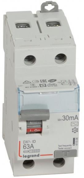 ДТЗ 2P 63А 30mА серия DX3 ID тип AC Legrand