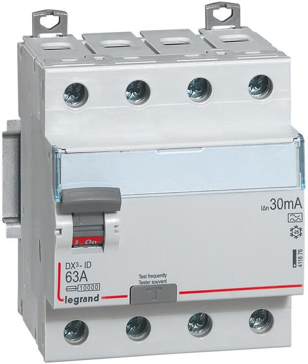 ДТЗ 4P 63A 30mА серия DX3 ID тип A Legrand