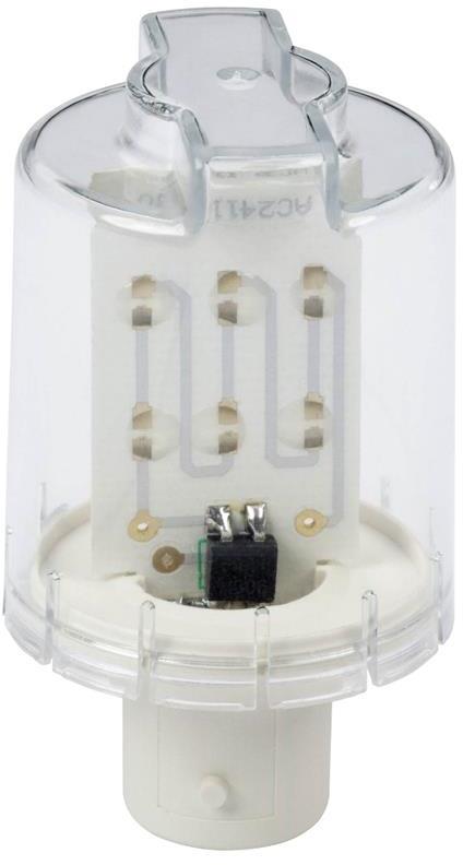 Лампа LED BA15D 24Vac/dc зелена SE