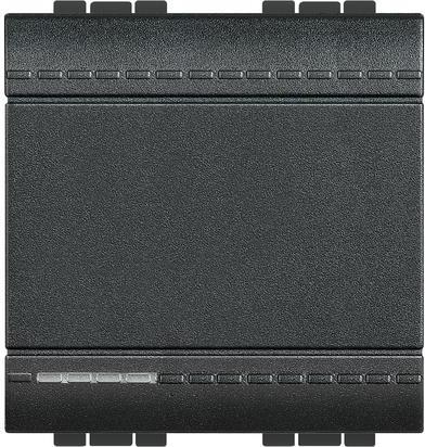 Девиаторен ключ 2 мод. 10A авт. клеми цвят Антрацит LL Bticino 