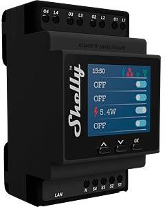 Импулсно Smart реле 4х On/Off 16A (40A) с мерител за DIN монтаж Shelly PRO 4PM - 268049S