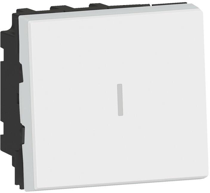 Кръстат ключ 2 мод. цвят бял Easy-Led Mosaic NEW Legrand