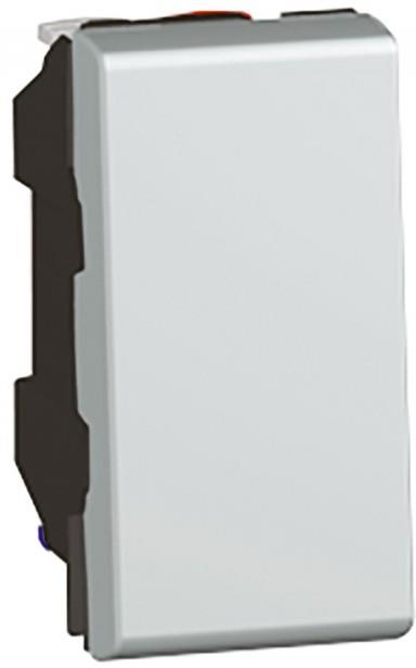 Девиаторен ключ 1 мод. цвят алуминий Easy-Led Mosaic NEW Legrand