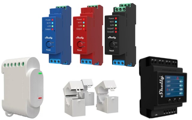 Shelly модули за DIN монтаж