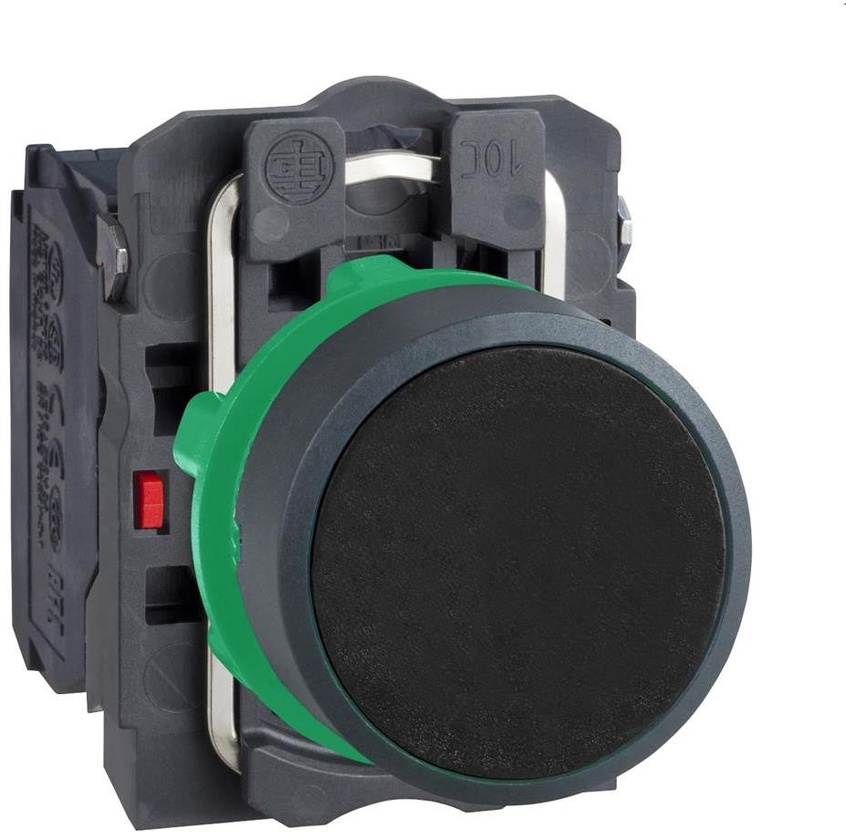 Бутон сглобен черен 1NO-1NC Ø22mm XB5 SE