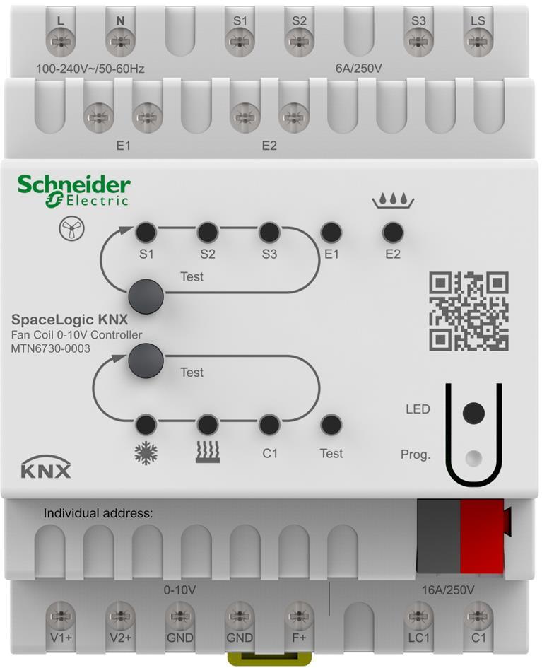 Актуатор вентилаторни конвектори SpaceLogic 4DIN KNX SE