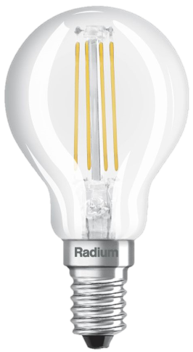 Лампа LED 4.2W 2700K E14 D40 470lm 330° 15000h Essence Drop Radium