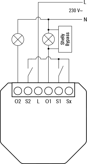 Микромодул Smart реле 2х On/Off 3A БЕЗ НЕУТРАЛА Shelly 2L Gen4 - 074333