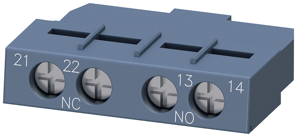 Блок помощни контакти 3RV2 1NO-1NC челен монтаж Siemens