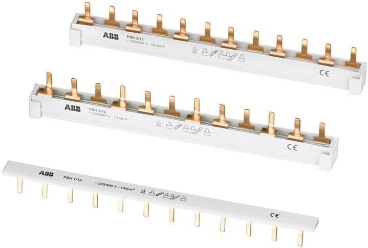 Захранващ гребен PSH1 1P 10мм2 63A 60 прекъсвача L ABB