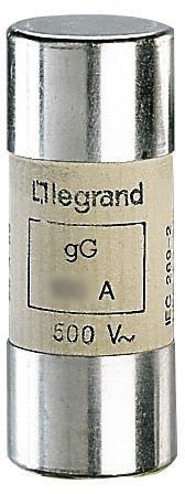 Стопяем цилиндричен предпазител тип gG 63A 22x58мм без стикер Legrand