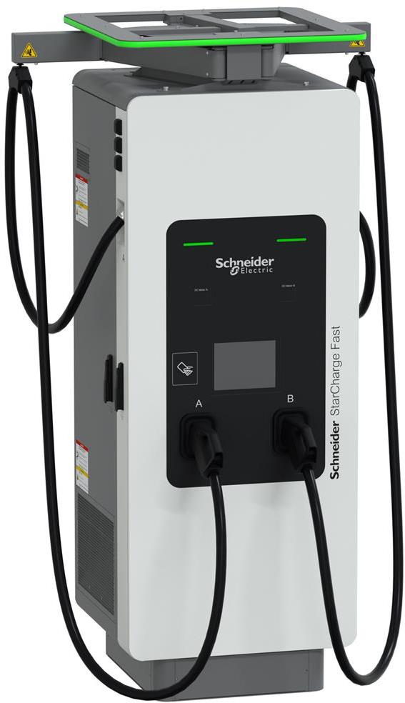 Зарядна станция StarCharge Fast DC 120kW, 3x400VAC+N 3x200A, с кабели 2х CCS, IP55 IK10, RFID Ethernet 4G, SE